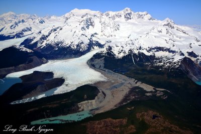 Finger Glacier, La Perouse Glacier, Mount Dagelet, Mount Crillon, Mount Orville, Fairweather Range, Glacier Bay National Park 