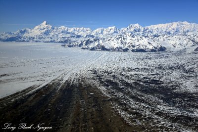 Mount Saint Elias, Mt Malaspina, Mt Cook, Malaspina Glacier, Wrangell-St.Elias National Park, Alaska
