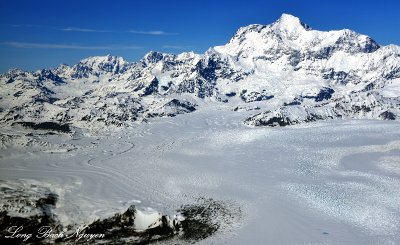 Mount Saint Elias, Agassiz Glacier, Libbfy Glacier, Tyndall Glacier, Wrangell-Saint Elias National Park, Alaska 