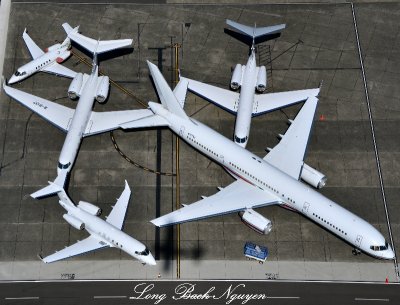 Neatly parked, Boeing Field, Seattle  