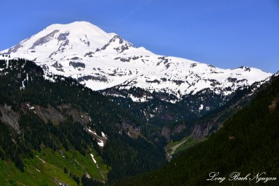 Ohanapecosh River Valley, Fryingpan Glacier, Whitman Glacier, Emmons Glacier, Mount Rainier, Washington