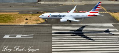 American Airlines Boeing 737, Boeing Field, Runway 13R, Seattle, Washington