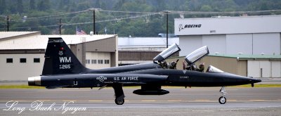 T-38, 509th Bomb Wing, Follow Us, Whitman AFB, USAF, Departed Boeing Field, Seattle  