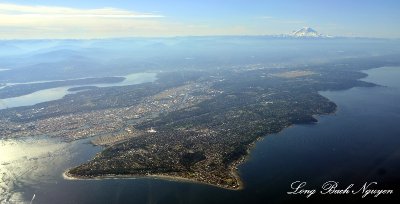 West Seattle, Harbor Island, Beacon Hill, Lake Washington, Mercer Island, Puget Sound, Seattle 