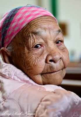 Beautiful face at 100 years old 