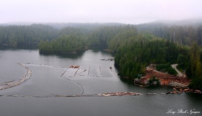 Sawmill at Equis Beach, Sechart Channel, Barkley Sound, Vancouver Island, Canada 