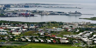 Reykjavik from Ulfarsfell, Iceland