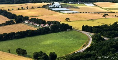 Farmland near Edinburgh Airport, Scotland, UK