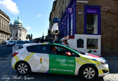 Google Maps car Thistle Street Edinburgh Scotland UK 