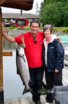 Kyle and Katherine, 21.4 lbs Salmon