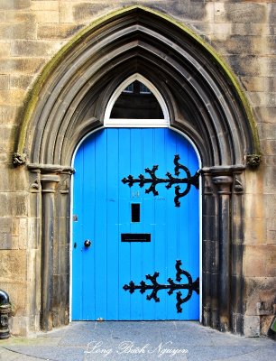 Blue Door Edinburgh Scotland UK  