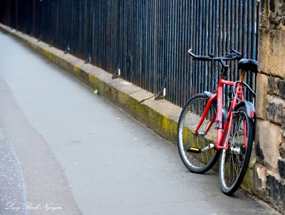 Red Bike Edinburgh UK 