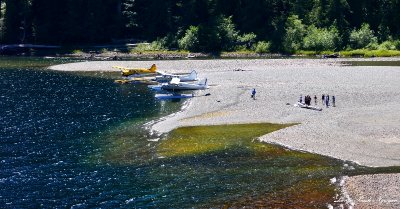 DHC-2 Beaver Floatplanes on Nahmint Lake Vancouver Island Canada  