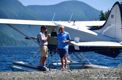 Stephen and Bob at Nahmint Lake Vancouver Island Canada 