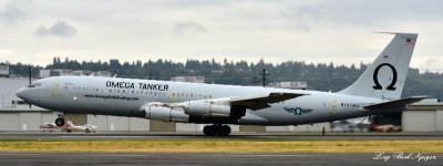 Omega Tanker, N707NMQ, Boeing 707, Leaving Boeing Field, Seattle 