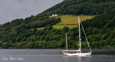 Sailing the Loch Ness, Scotland, UK  