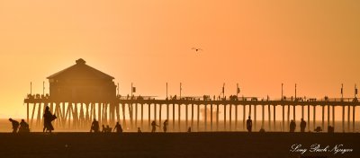 Sunset Huntington Pier, California