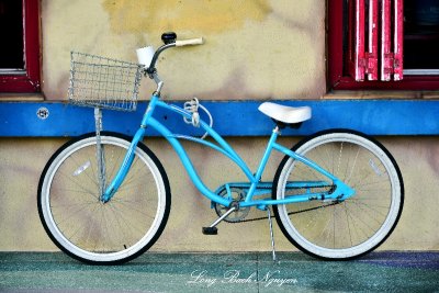 Blue Bike Balboa Peninsula California 
