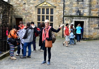Nancy at Edinburgh Castle