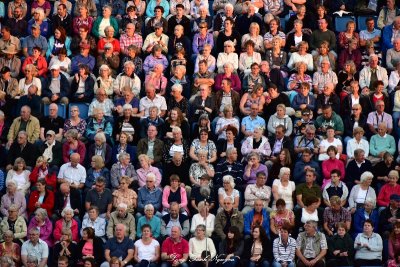 Audiences at Edinburgh Military Tattoo Scotland  