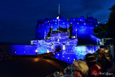 Blue Edinburgh Castle 