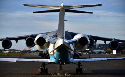 Head and Tail, Lear 60 and C17, Clay Lacy Aviation, Seattle  