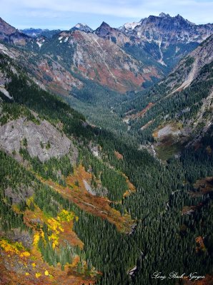Gold Creek Fall Foliages, Gold Creek, Chikamin Peak, Huckleberry Mountain  
