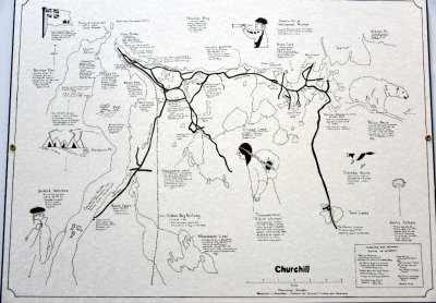 Historical Map of Churchill Canada  