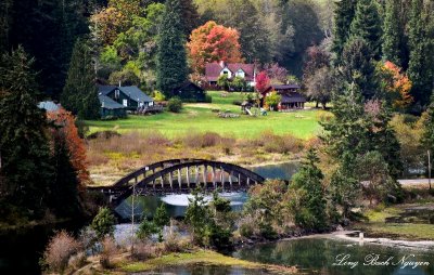 Fall in Hamma Hamma River Valley Hood Canal Lilliwaup Washington 