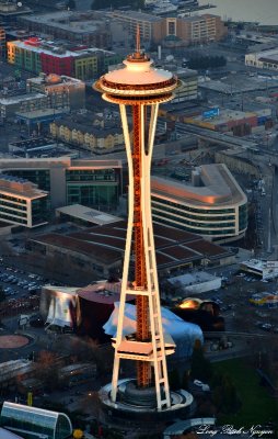 Space Needle at Golden Hours, Seattle, Washington  