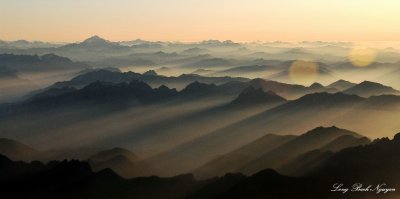 Glacier Peak and Cascade Mountains at Sunrise Washington  