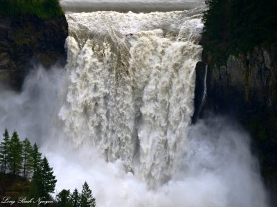 Falling Water of Snoqualmie Falls Washington 