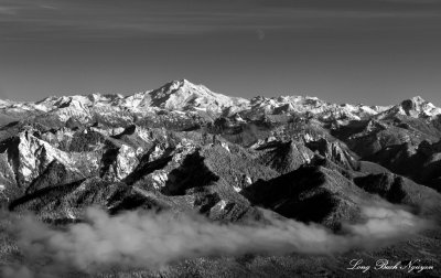 Glacier Peak and the Moon Washington  