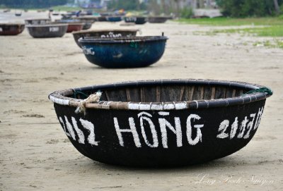 Round Boats Da Nang Vietnam 