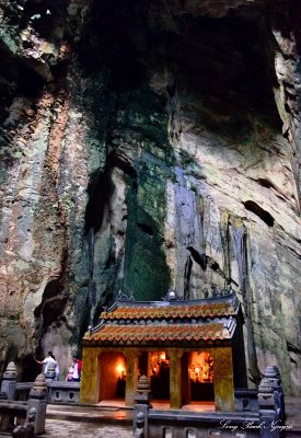 Temple inside Huyen Khong Cave, Marble Mountain, Da Nang, Vietnam  