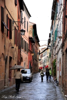 Tourists and Local, Montalcino,Tuscany, Italy  