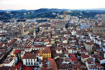 City of Florence from Florence Cathedral, Italy  