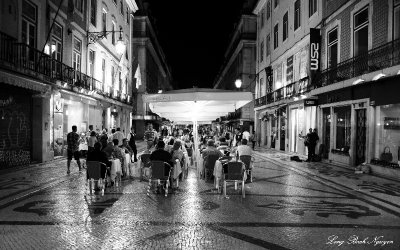 Evening in Lisbon Portugal  