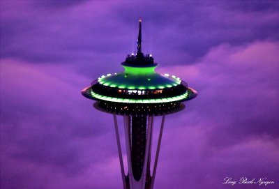 Space Needle with Seahawks Color 