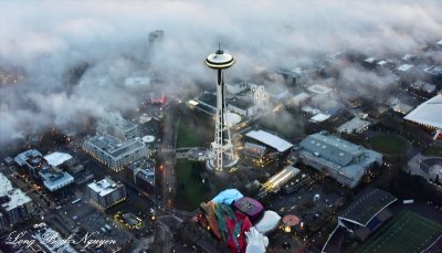 Space Needle, Glass Garden, EMP, Monorail, PSC, Seattle Center, Seattle, Washington  