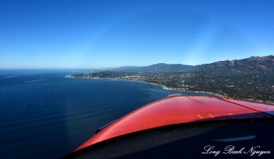 Approaching Santa Barbara, Pacific Ocean, California  