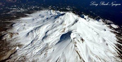 Mount Shasta from 25000 feet  