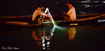 Night Fishing on Han River, Da Nang, Vietnam 