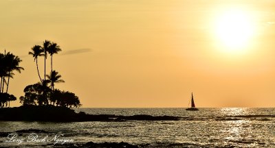 Sunset Sailing Pauoa Bay, Big Island, Hawaii  