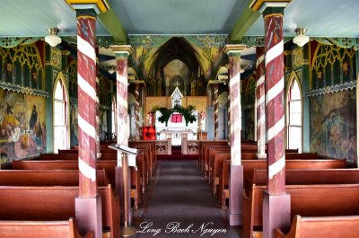 Painted Church, Saint Benedict Roman Catholic Church, Captain Cook, Big Island, Hawaii  