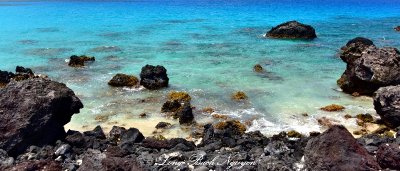 Blue Water at Manini'owali Beach, Kailua-Kona, Big Island, Hawaii  