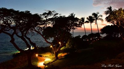 Sunset at Mauna Kea Resort Hawaii  