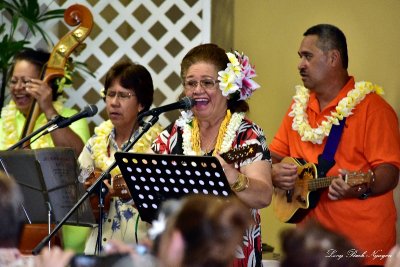 Musicians at Merrie Monarch 2015, Hilo, Hawaii  