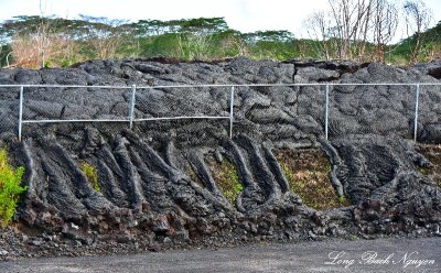 Pahoa Lava Flow at Landfill, 2014-2015 Flow, Pahoa Hawaii  