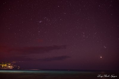 Overexposed Sky and Stars Big Island Hawaii  